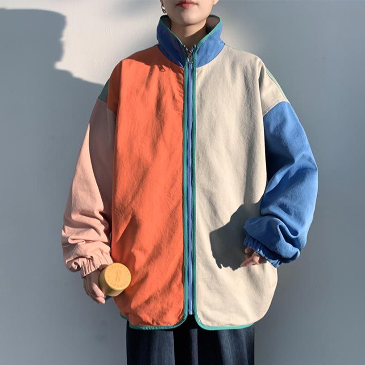 usedmuu　【ジャケットのみ】 M-5XL スタイリングの幅が倍増！ リバーシブル ジャケット ブルー