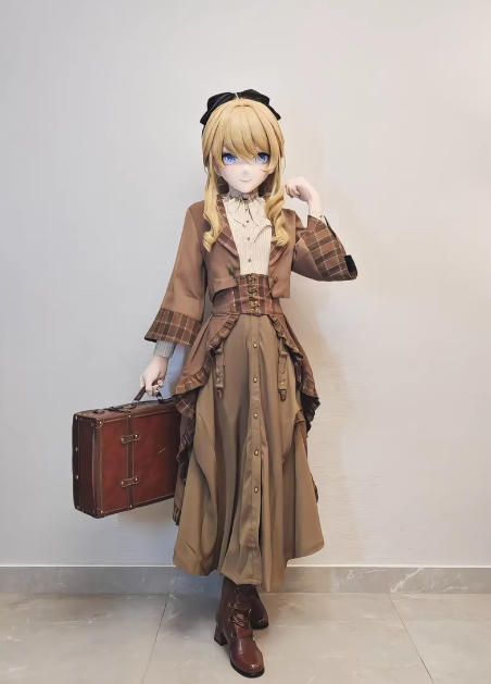 全頭マスク カツラ付き NO.1069 顔交換 フルマスク ドール ヘッドロリータ人形 コスプレ マスク 仮装 着ぐるみ コスチューム 二次元 WWW_IMPECCABLEHEALTHCARESERVICES_COM