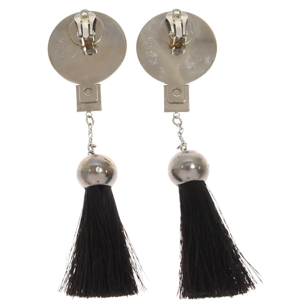 【TOGA】メタルチェーン フリンジ ピアス TOGA (トーガ) Metal chain fringe earrings メタルチェーン
