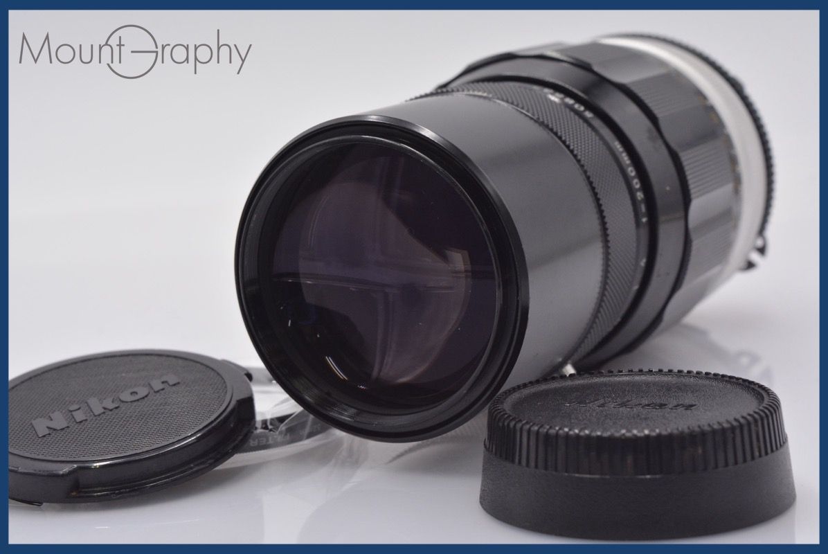 ★良品★ ニコン Nikon NIKKOR-Q Auto 200mm F4 Ai 前後キャップ&レンズフィルター付 ★完動★同梱可 #mj5279