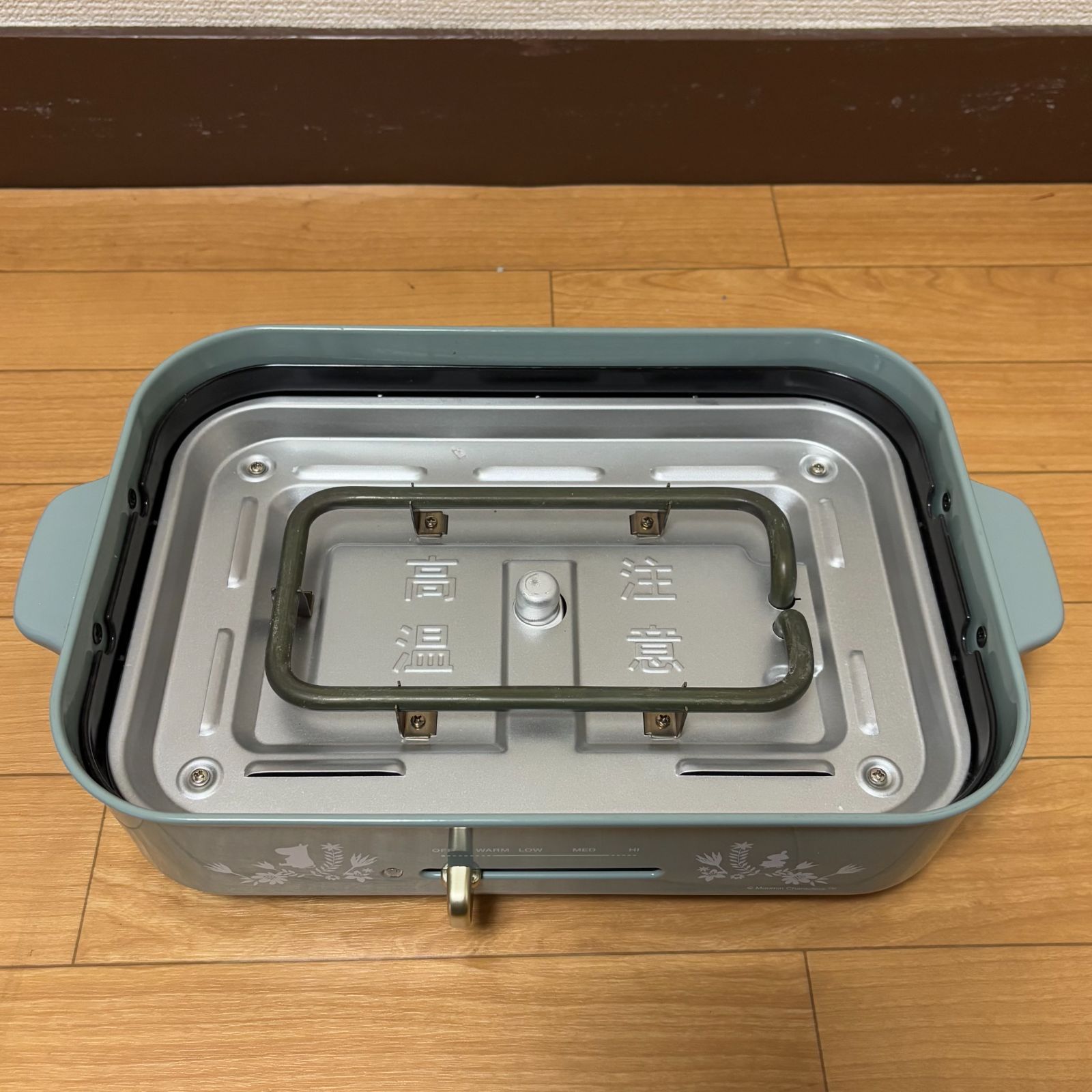 BRUNO×ムーミン コンパクトホットプレート ブルーグリーン