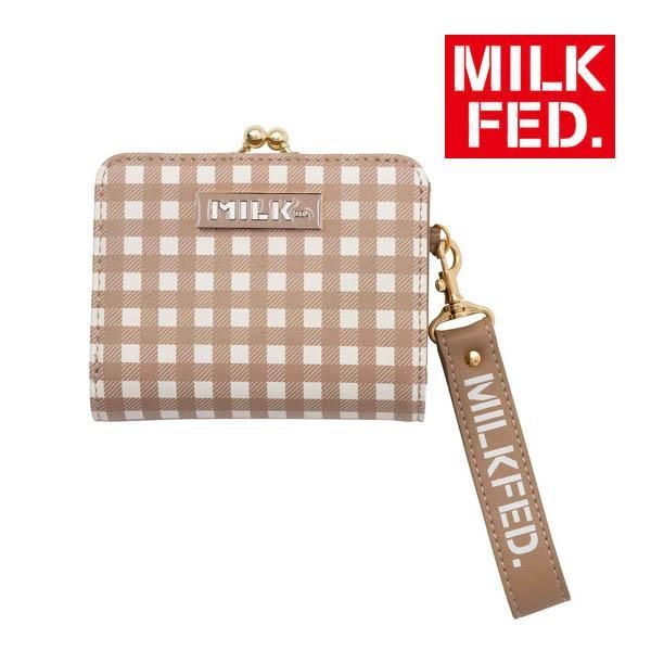 財布 レディース ミルクフェド MILKFED CHECKERED BI-FOLD WALLET