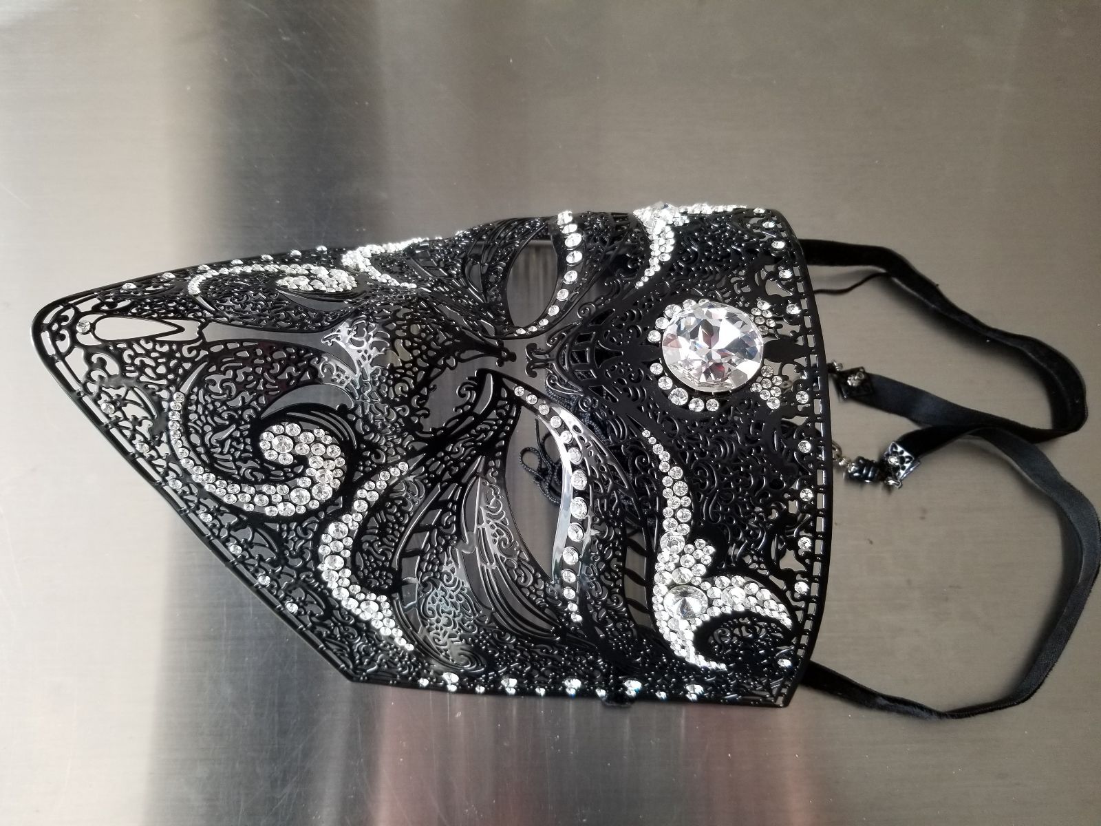 ベネチアンマスク Bauta Ducale ベネチアンマスク Bauta Ducale Black Venetian Total Black | Papier