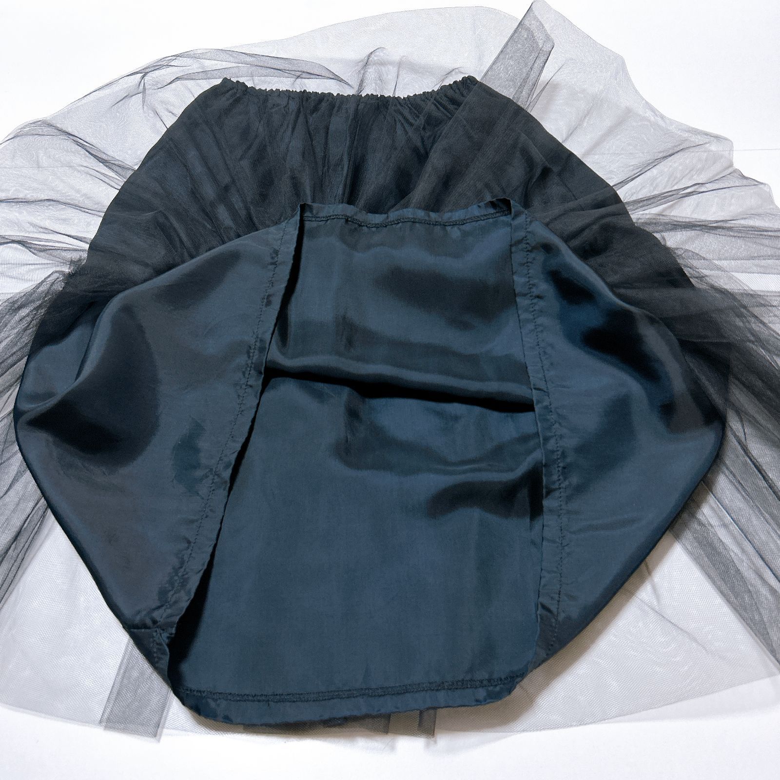 チュールスカート ブラック