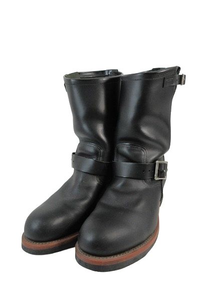 レッドウィング REDWING ファクトリー セカンド エンジニア ブーツ 無地 ベルト 2268 サイズ28.0 黒 QQQ
