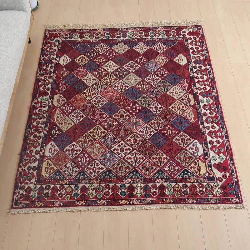 キリム・アゼルバイジャン 183×151cm（KL-971） オールドキリム イラン