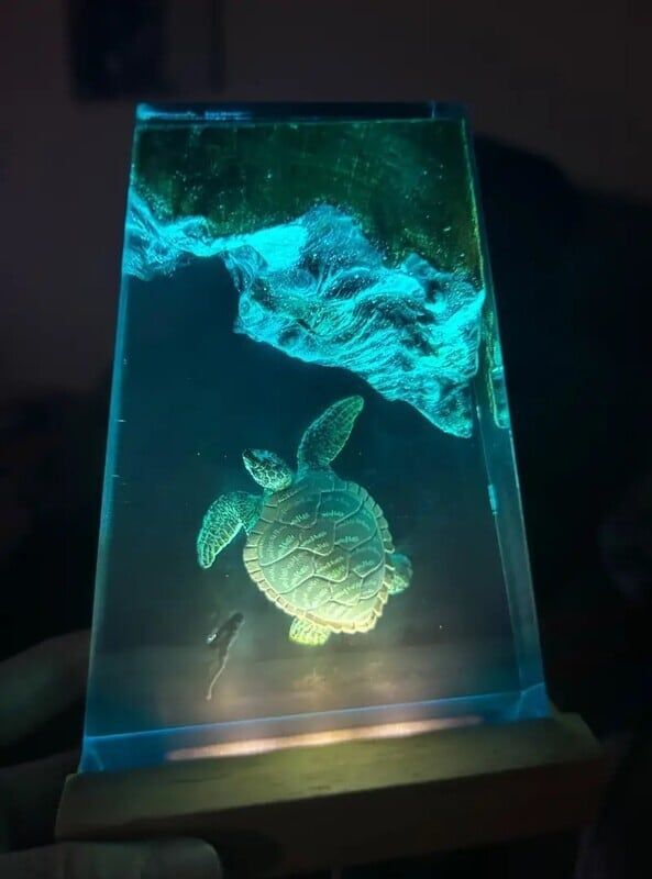 ナイトライト 海 レジンアート USB 給電 おしゃれ かわいい