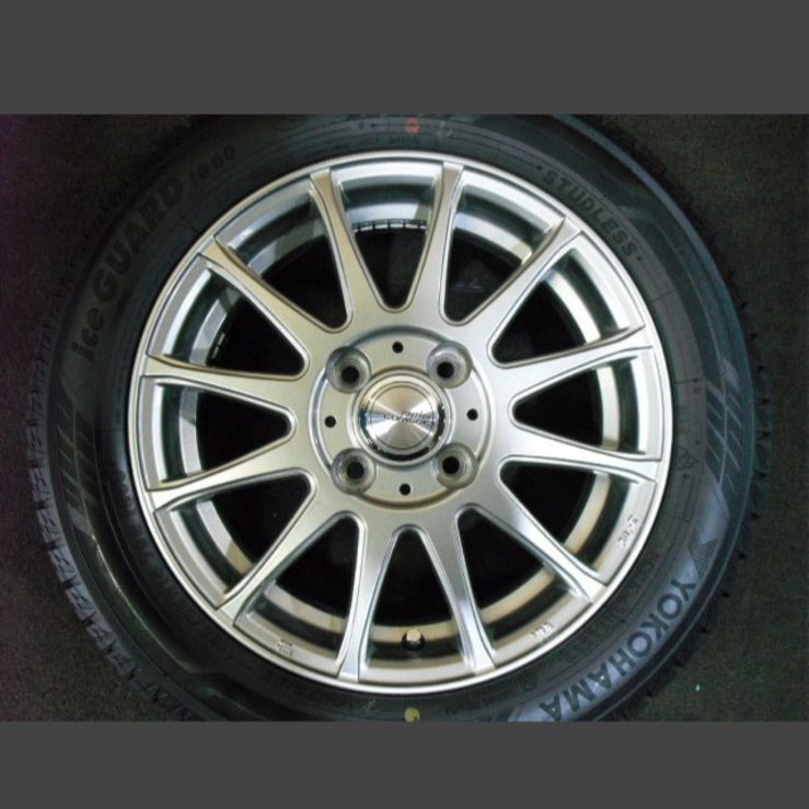 T-2108 本州 超バリ山 23年製 iG60 165 65R14 ルーミー タンク パッソ トール ブーン 等 14インチスタッドレス タイヤホイール