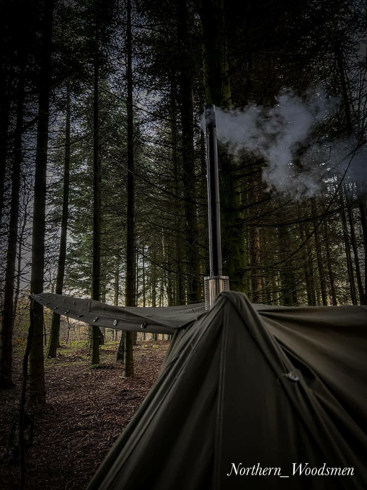 ブッシュクラフトスペイン】Lavvu ポーランド軍テント拡張幕 軍幕