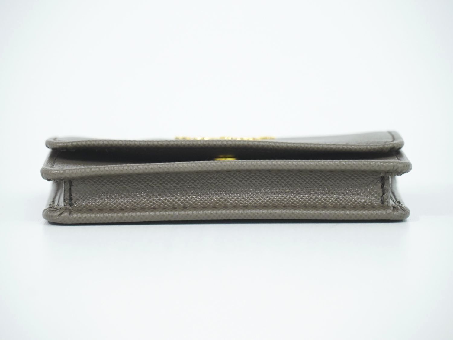 本物 プラダ PRADA サフィアーノ レザー カードケース 名刺入れ グレー