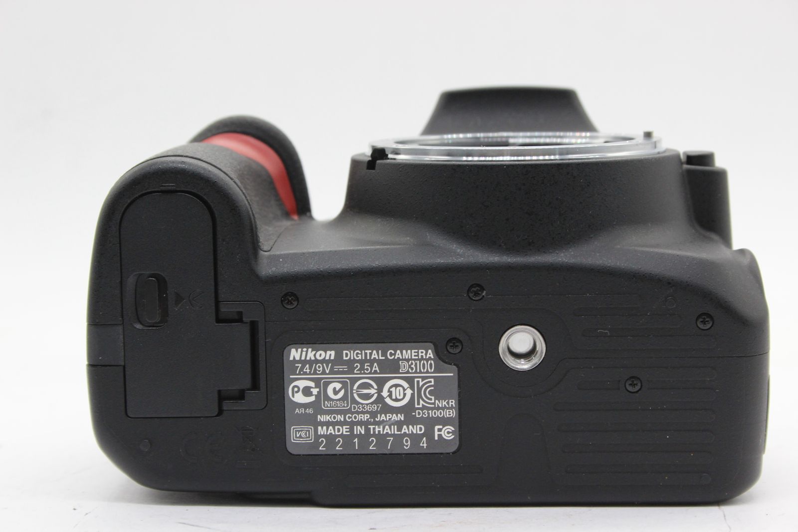 返品保証】 ニコン Nikon D3100 ブラック バッテリー付き ボディ s2050 