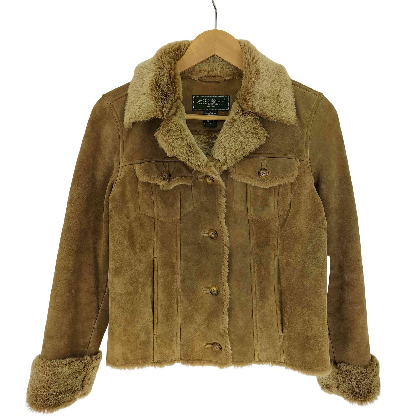エディーバウアー Eddie Bauer 00S ピックレザー 切替 ショート