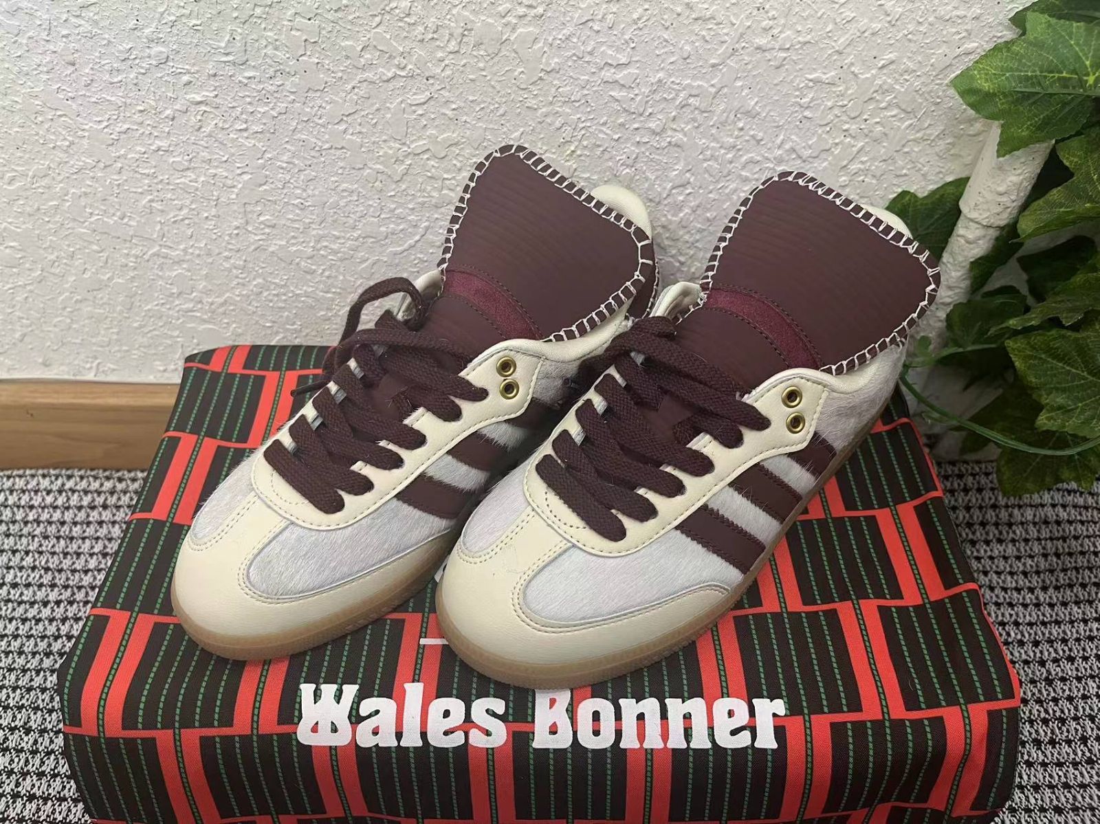 Wales Bonner ×Adidas Samba Pony スニーカー