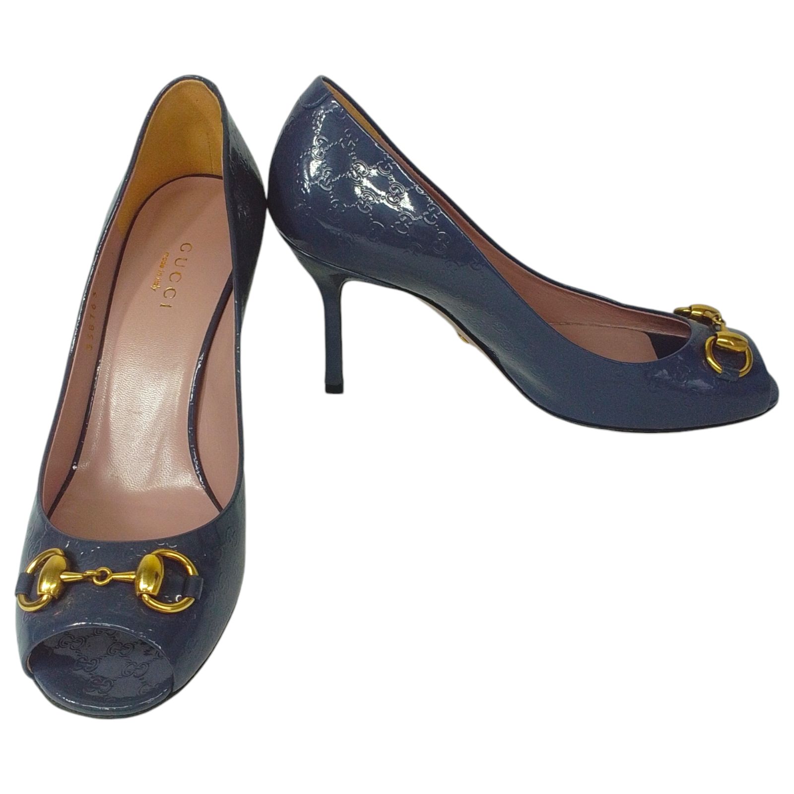 ☆ GUCCI グッチ GG柄 オープントゥパンプス ☆ GUCCI - グッチ オープントゥパンプス GG柄 レディース SIZE 35