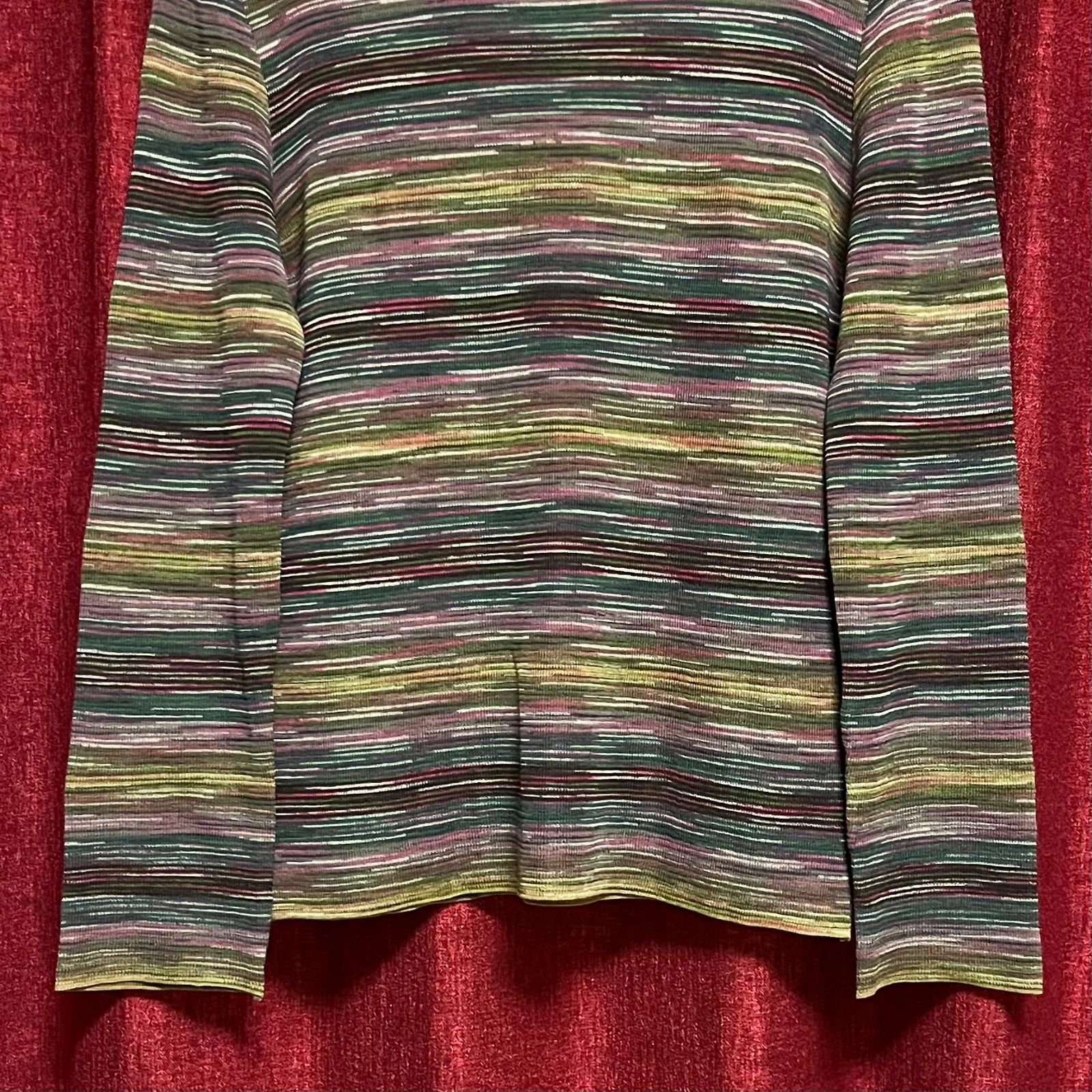 MISSONI マルチカラー タートルネックセーター 新品ミッソーニのマルチカラータートルニット ミッソーニ オレンジタグ
