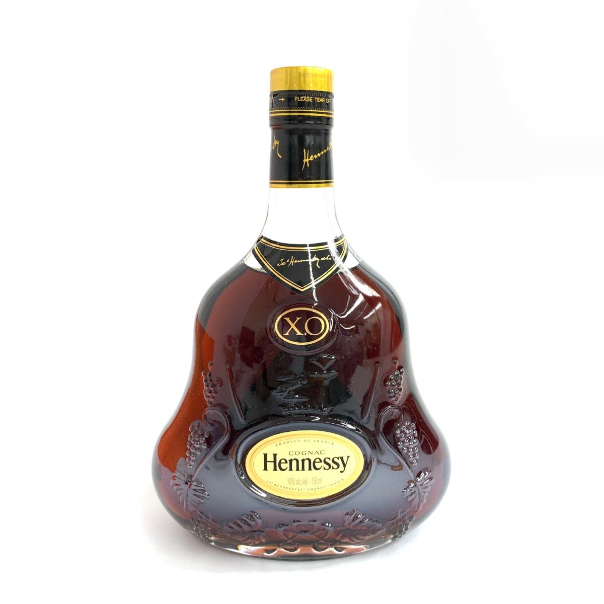 未開栓/年齢確認必須 Hennessy ヘネシー X.O COGNAC コニャック 金キャップ ブランデー 内容量:40%ALC 750ml グラス&amp;コースターセット 箱     　240001141087 Hennessy ヘネシー X.O COGNAC コニャック 金キャップ