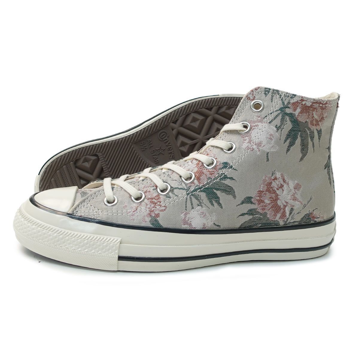 【新品】コンバース CONVERSE スニーカー ハイカット メンズ レディース オールスター US フラワー HI ベージュ 花柄 ALL STAR US FLOWER HI