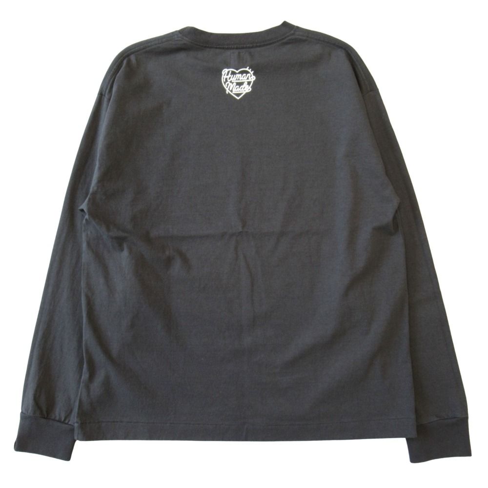 HUMAN MADE ネイビー 長袖カットソー　M 新品同様 HUMAN MADE ヒューマンメイド ロング Tシャツ