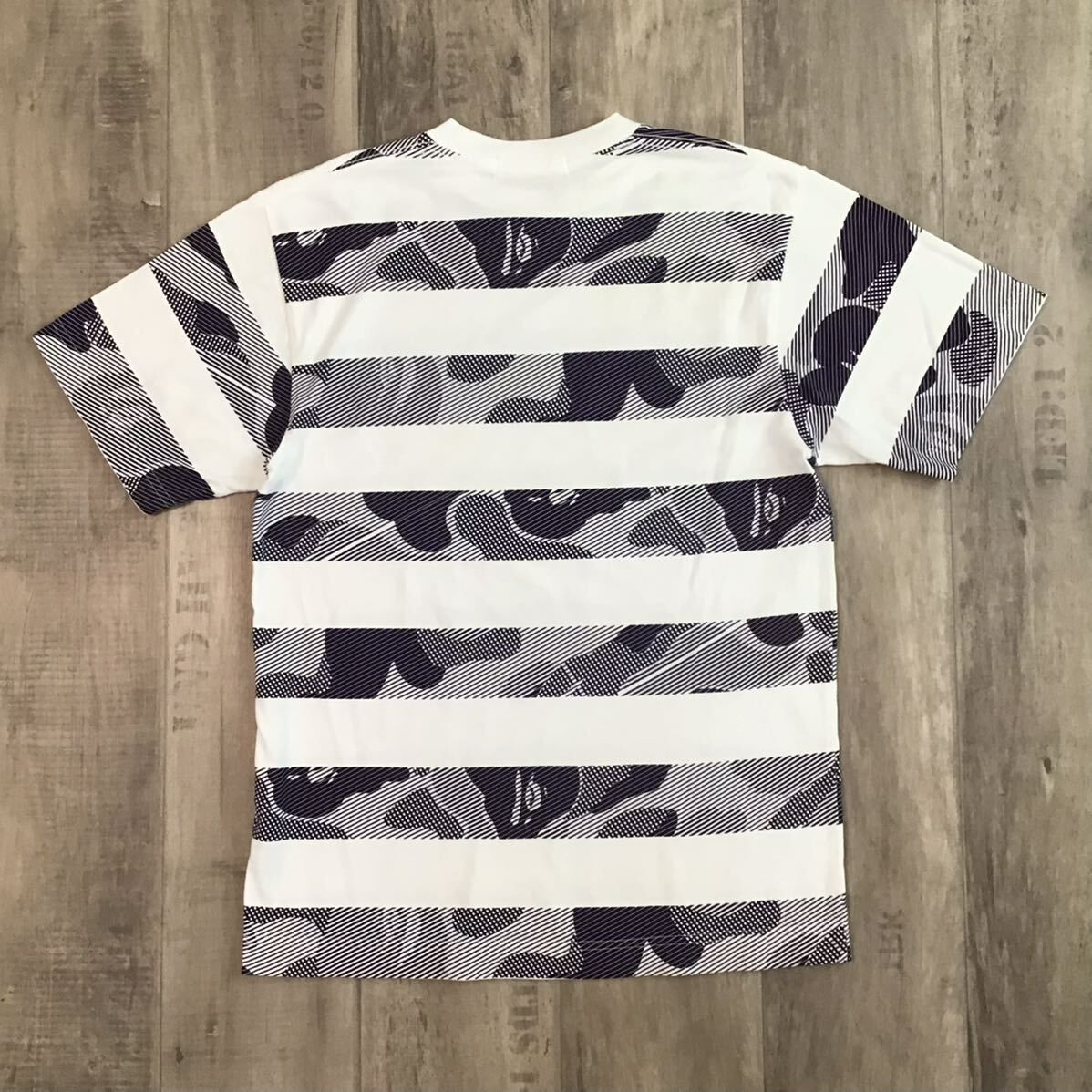 BAPE camo ボーダー Tシャツ Sサイズ a bathing ape エイプ ベイプ ア 