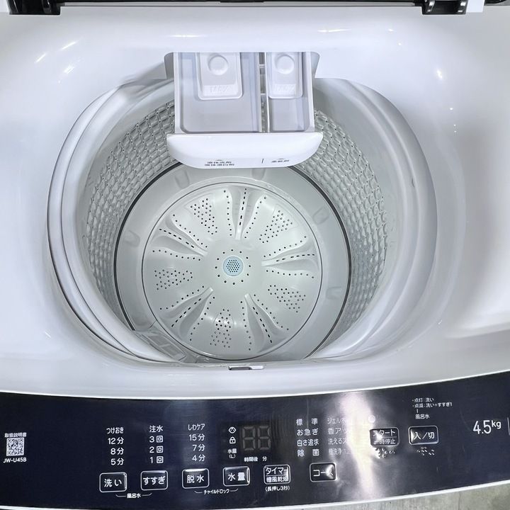 開封済・未使用品】ハイアール 全自動洗濯機 4.5kg JW-U45B-K ブラック 