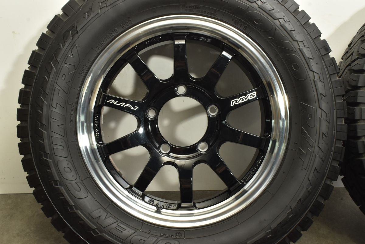 絶対お買い得！ RAYS A LAP-J 16in 5.5J 20 PCD139.7 トーヨー オープンカントリー R T 215 70R16 ジムニー AZオフロード カスタム用 高い持続性の