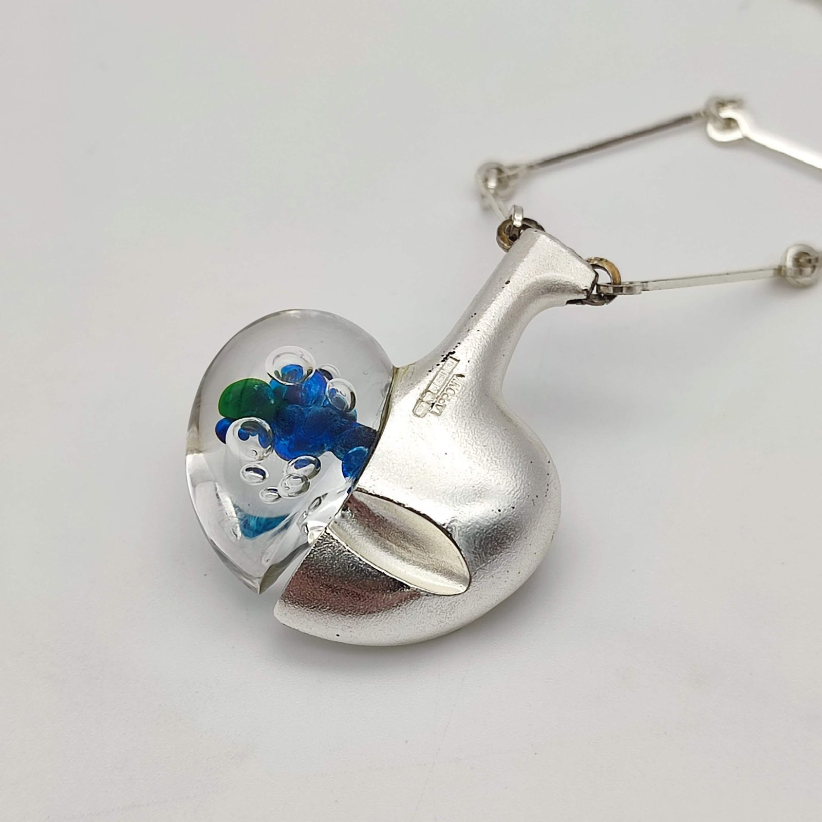 美品】LAPPONIA ラポーニア デザインネックレス シルバー925xアクリル