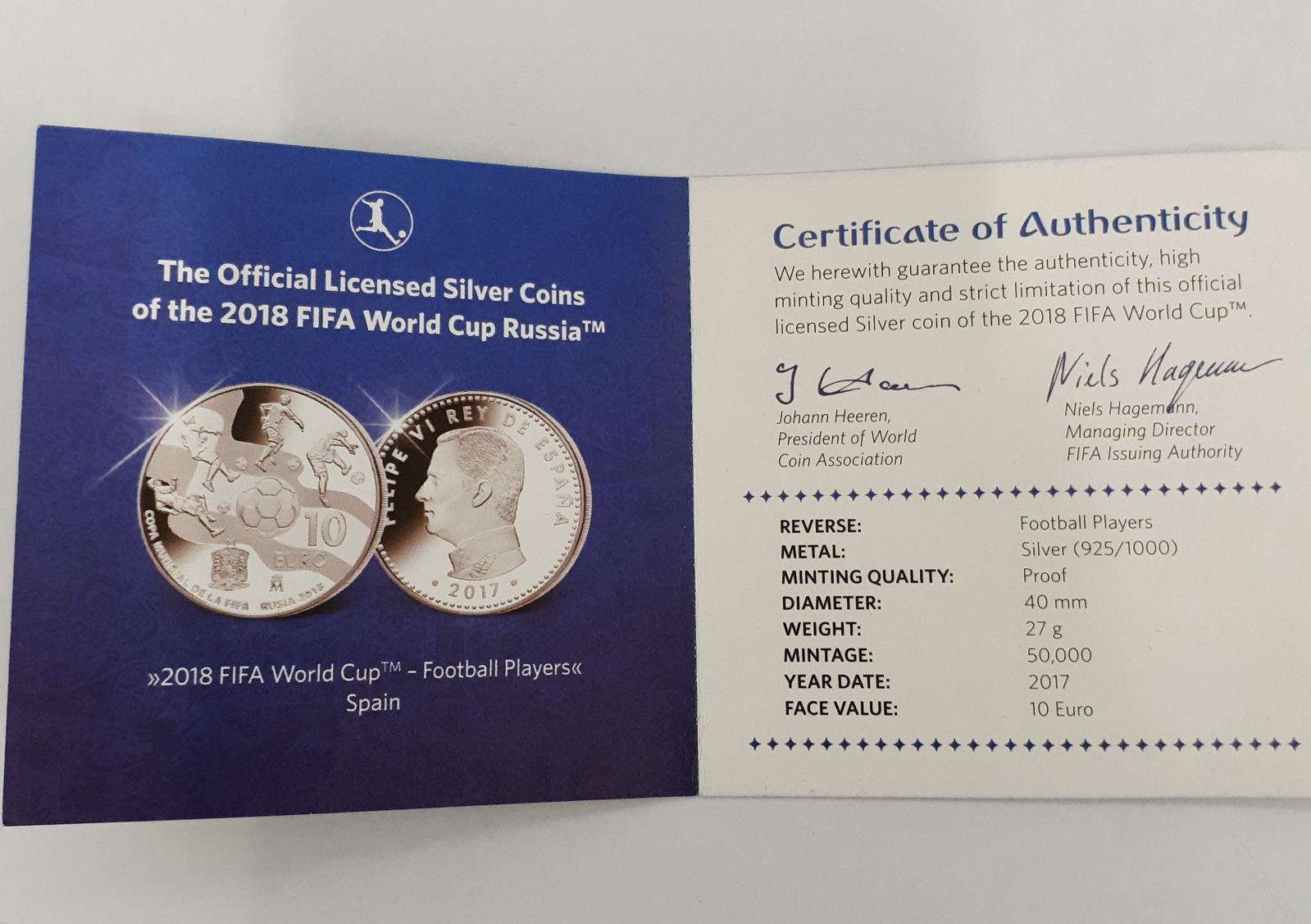 2018年 FIFAワールドカップロシア公式記念銀貨 3種セット - メルカリ