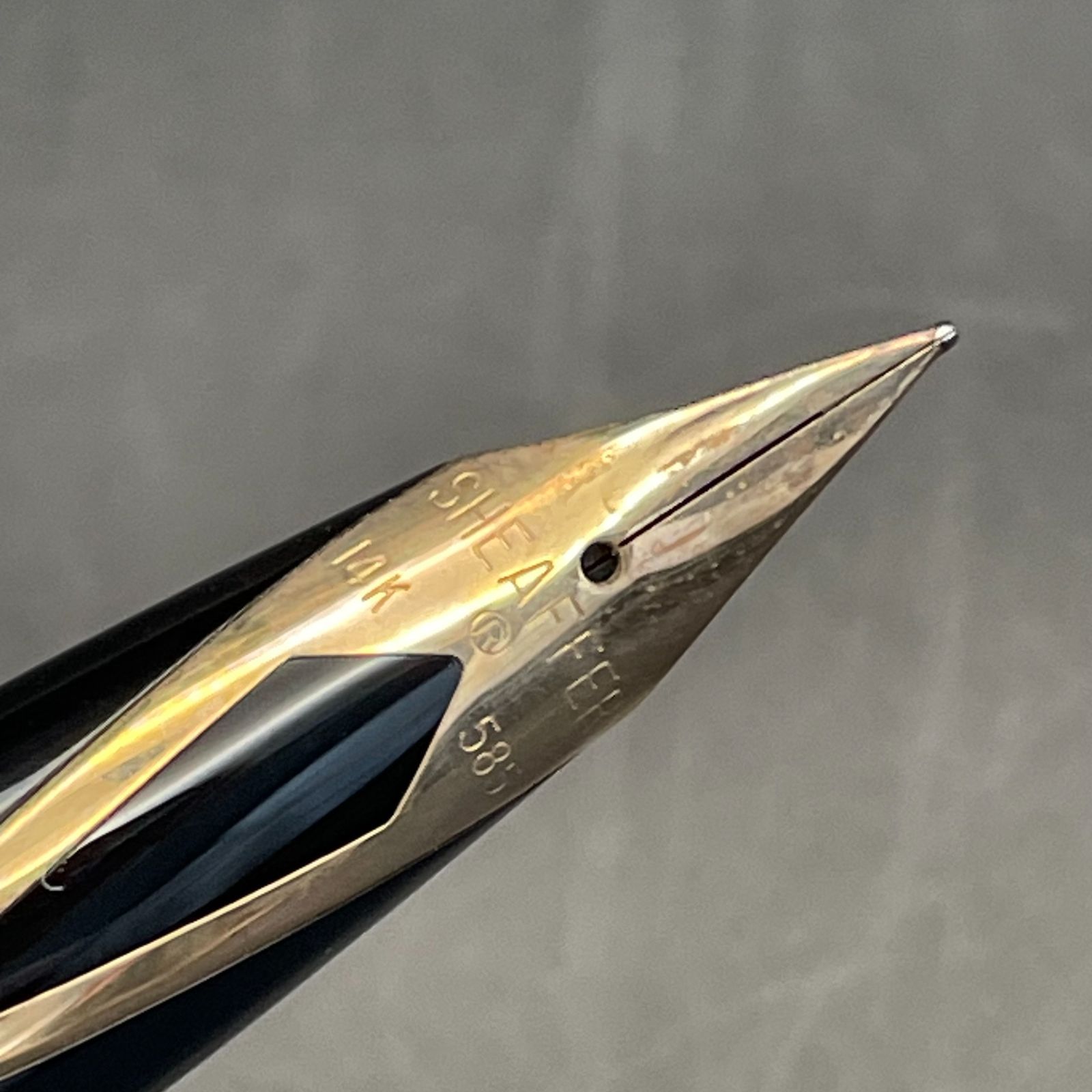 14K/585刻印】 SHEAFFER シェーファー 万年筆 タルガ シルバー MS