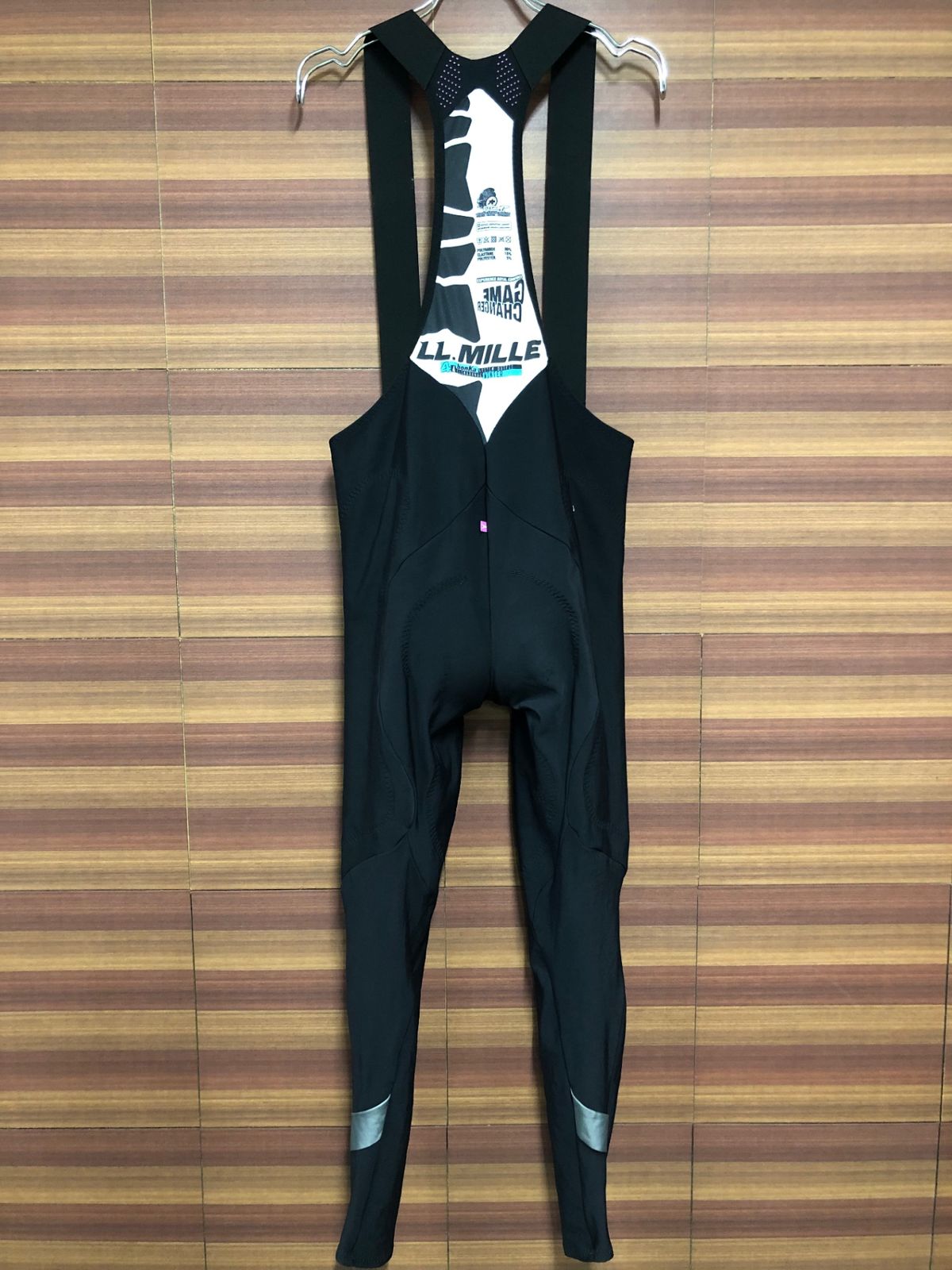 HZ063 アソス assos ミレ LL.MILLE bonKa 4 WINTER ビブタイツ 黒 XL 裏起毛 ※パッドのスレ