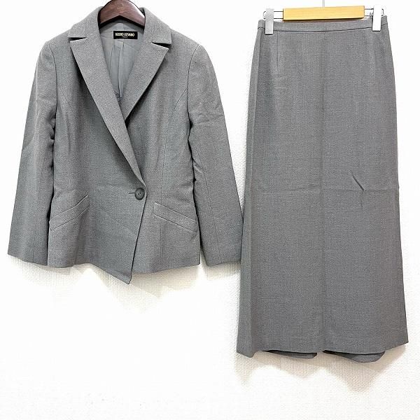 HIROKO KOSHINO タグ付き新品スカートスーツ wnc ヒロココシノ HIROKOKOSHINO PREMIER スカートスーツ 9 グレー