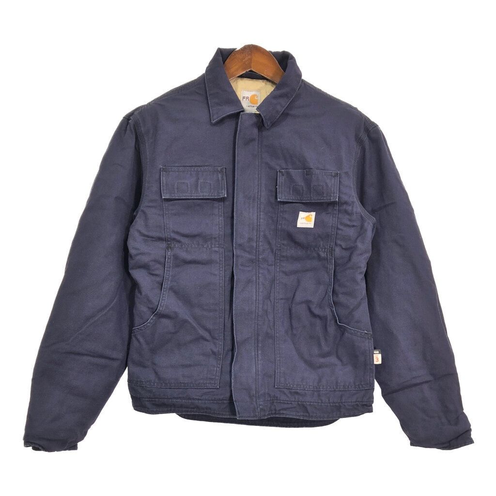 Carhartt カーハート トラディショナルコート ワークジャケット ネイビー (メンズ S)  古着 S3488
