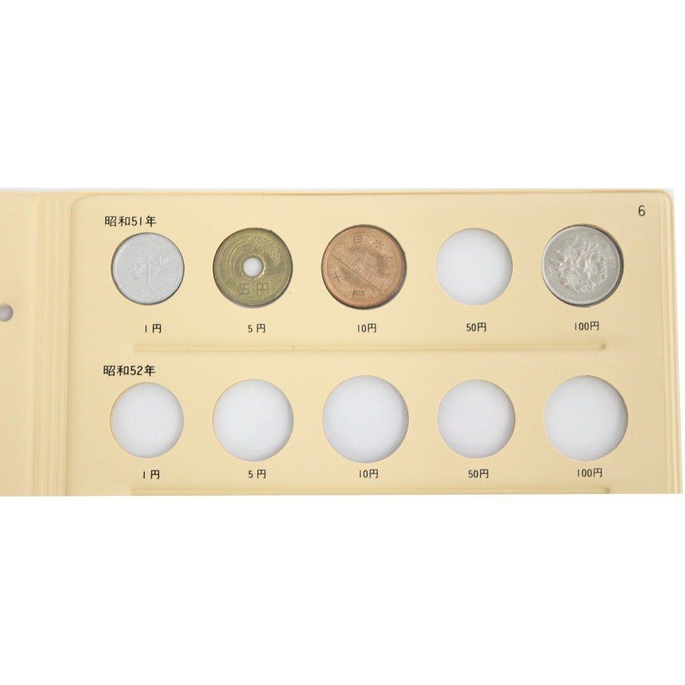 大人気】テージー 昭和コインアルバム スペア台紙 普通コイン用(昭和51年~56年用) C-37S6 - メルカリ
