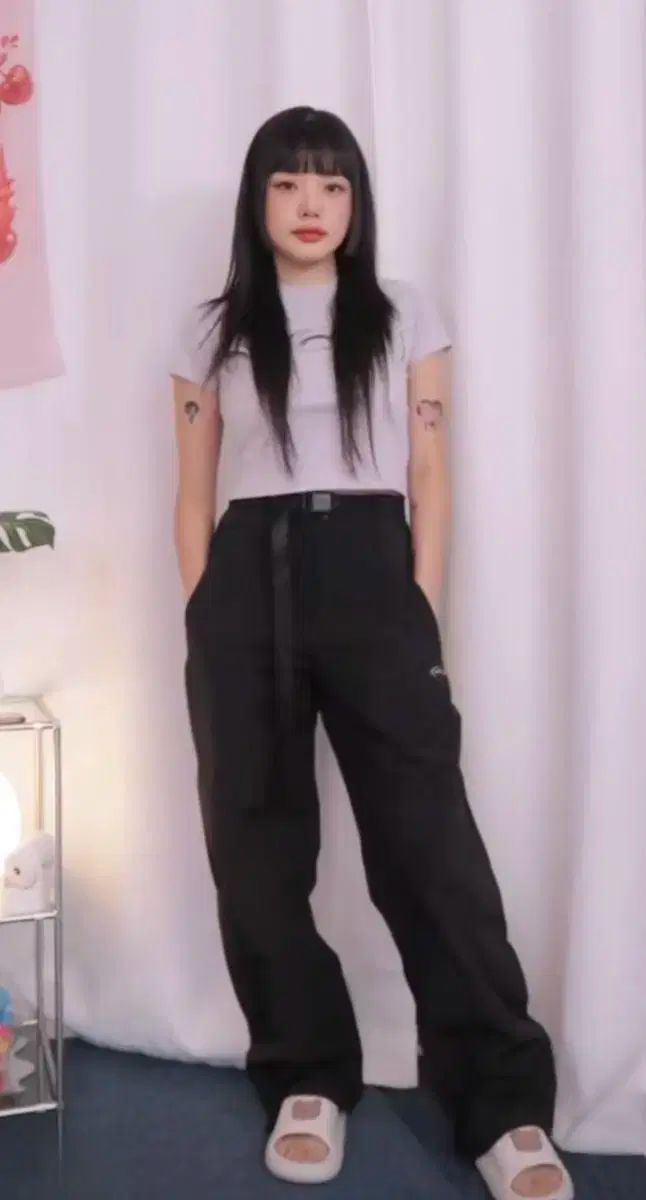 Knuth Marf/クヌースマーフ】スリットベルトスラックスパンツ Knuth