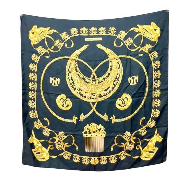 エルメス シルクスカーフ 騎士デザイン 美品 Hermès シルクスカーフ 騎士デザイン エルメス スカーフ