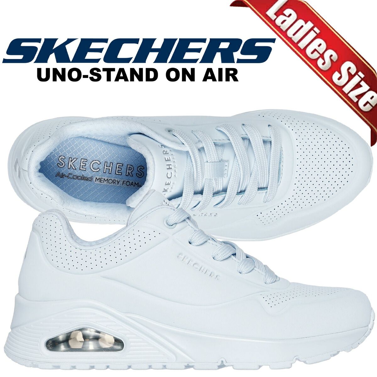 スケッチャーズ ウノ スタンド オン エア ライトデニム SKECHERS UNO-STAND ON AIR LIGHT DENIM 73690-ltdn 靴 シューズ スニーカー ウィメンズ レディース ローカット