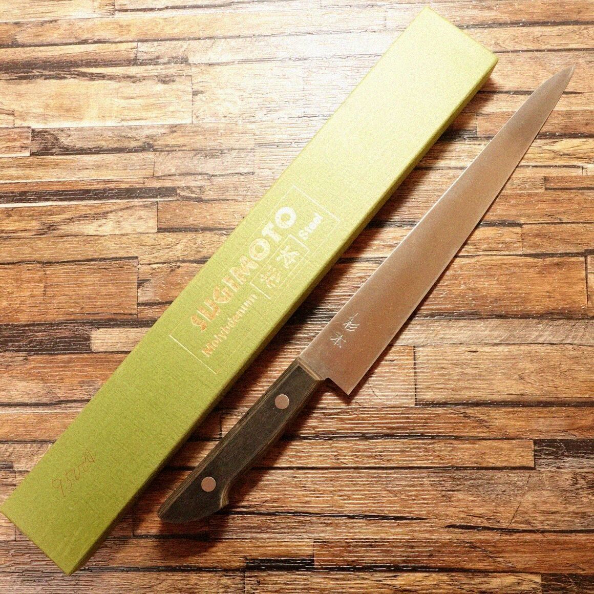 正本総本店　切付　筋引　300mm 尺　包丁　和包丁　研ぎ済　朴水牛柄 正本総本店 玉白鋼 切付 柳刃 300mm 尺 包丁 和包丁 研ぎ済 水牛