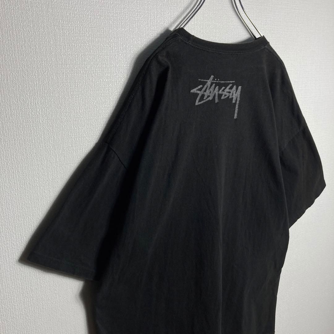 希少XLサイズ】ステューシー 両面ロゴ入り定番カラーTシャツ 即