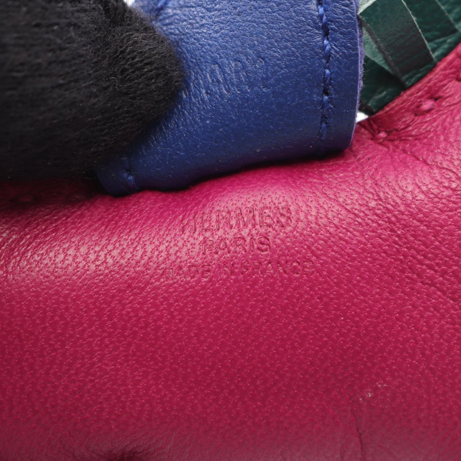 エルメス HERMES チャーム ロデオPM ローズパープル/ブルー