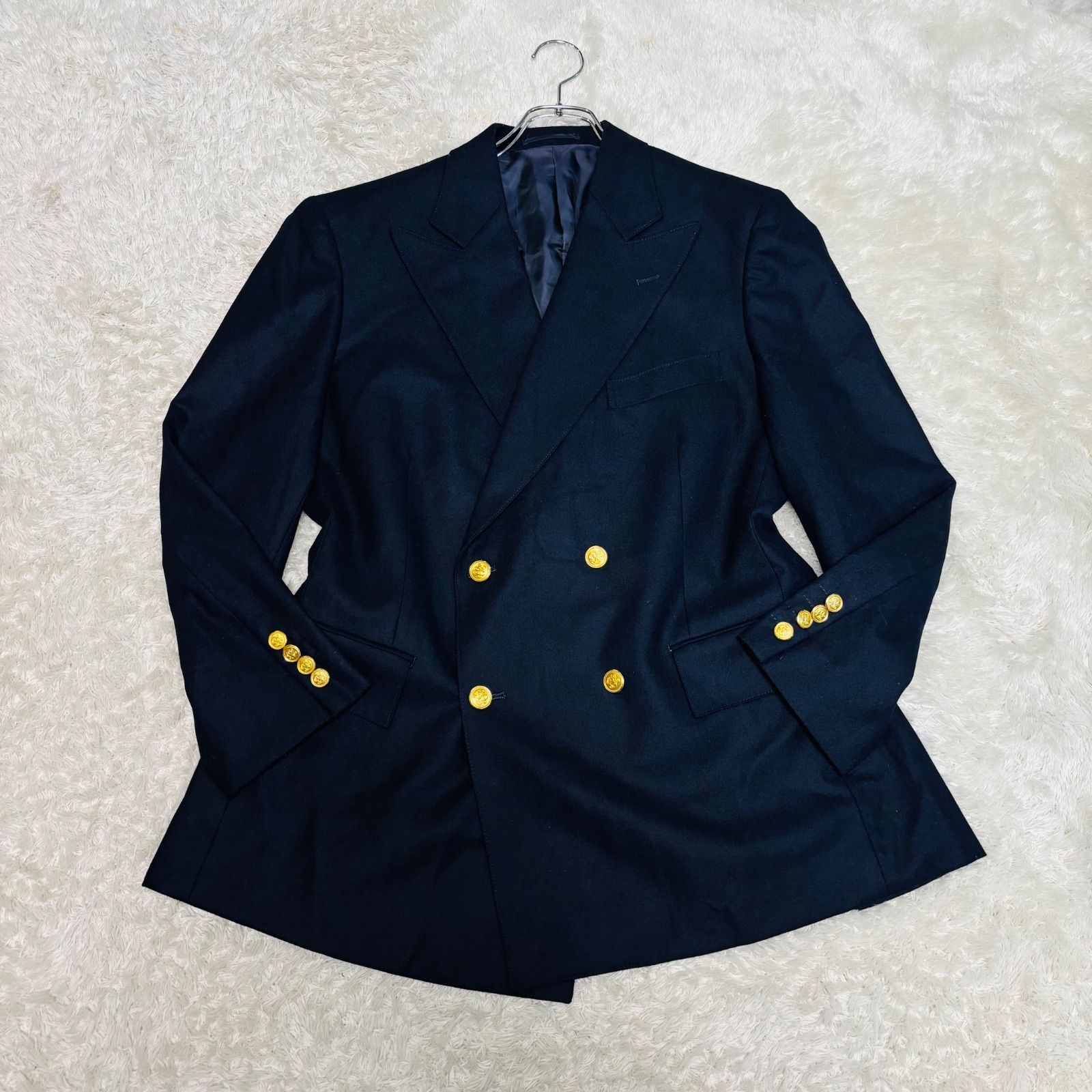 【新品】J.PRESS×COOHEM ジェイプレス 金ボタン紺ブレザー XL 極美品 J.PRESS ジェイプレス 刻印 金ボタン ブレザー 紺ブレ ダブル