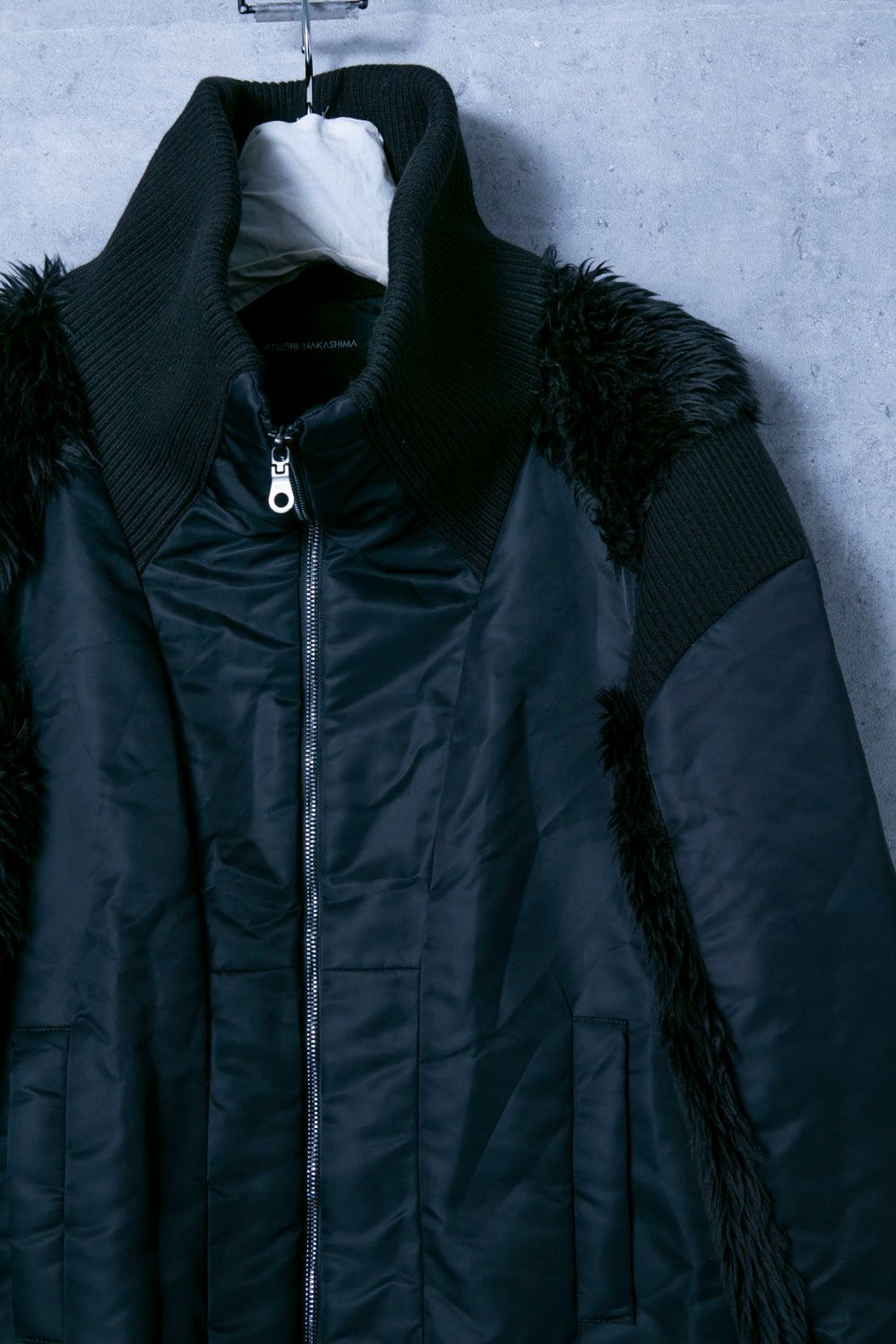 ATSUSHI NAKASHIMA アツシ ナカシマ フェイクファー中綿ロングブルゾン  