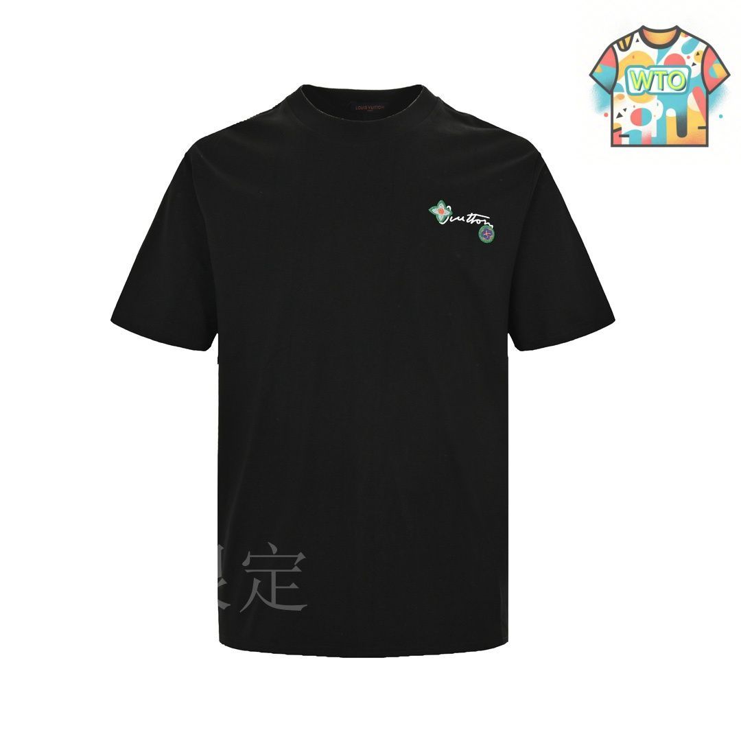 【フラワーロゴがポイント☆】Louis Vuitton 刺繍 Tシャツ エンブロイダードシグネチャーTシャツ ｜ルイ・ヴィトン 公式
