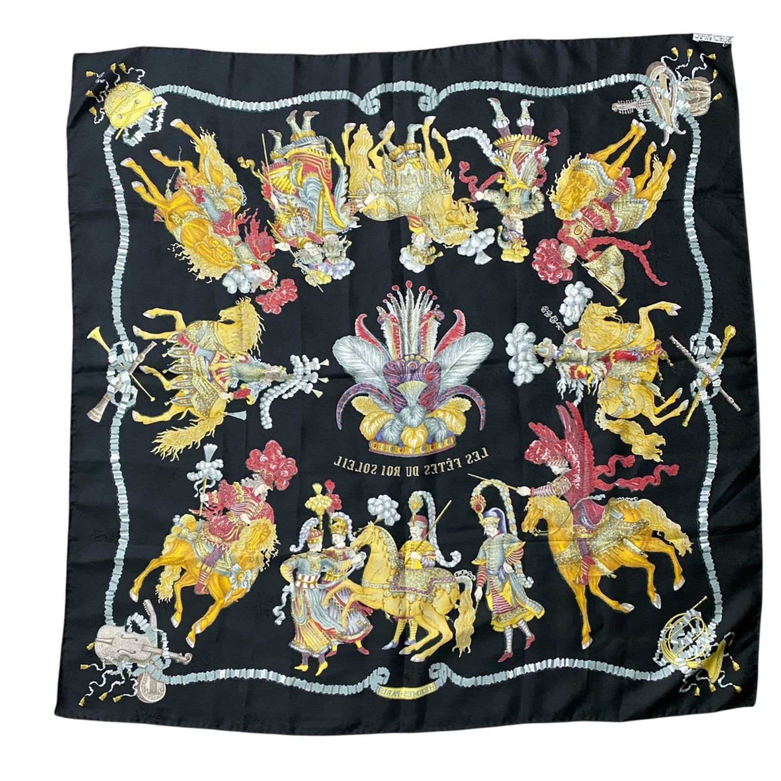 HERMES/エルメス カレ90 技巧の火 シルク スカーフ f_034 HERMES/エルメス カレ90 技巧の火 シルク スカーフ f_034 - メルカリ