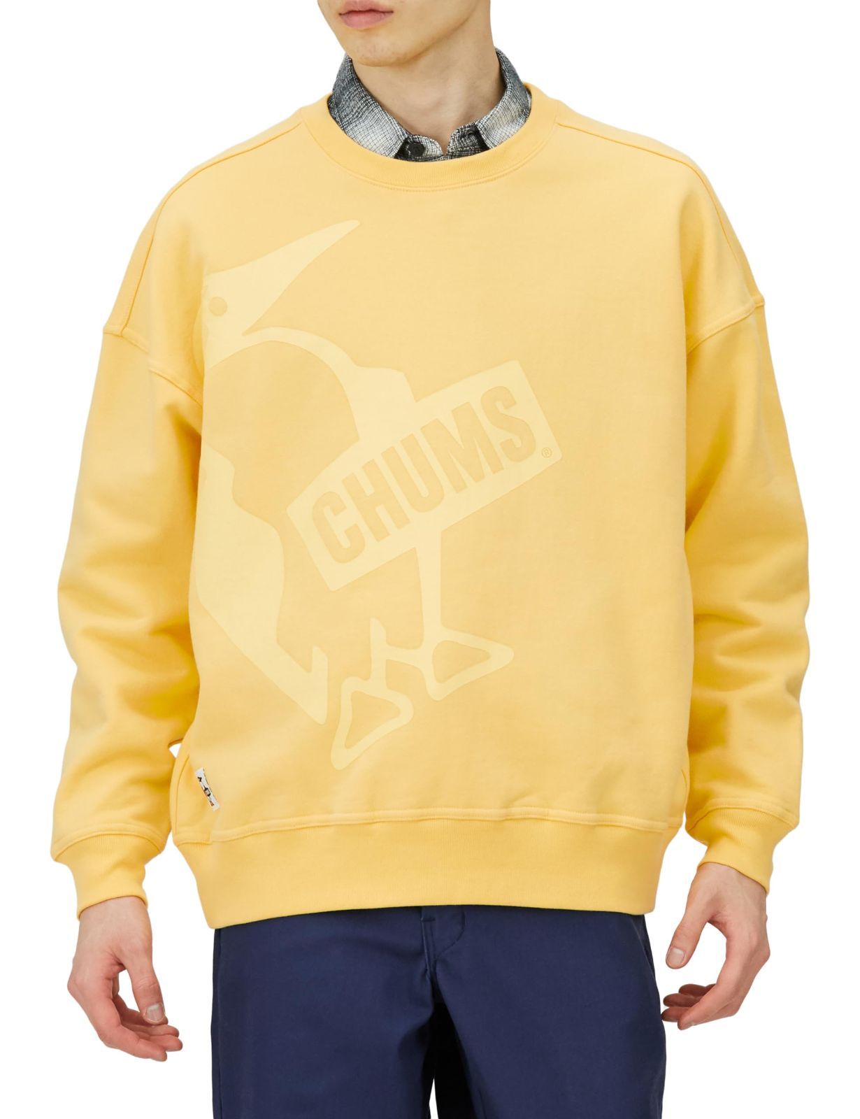 【数量限定】Crew Booby Top Big Oversized メンズ トレーナー [チャムス]