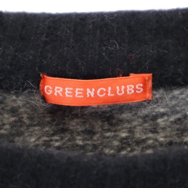 グリーンクラブ ウールブレンド SNOOPY ニット 3 グレー系 GREEN CLUBS ...