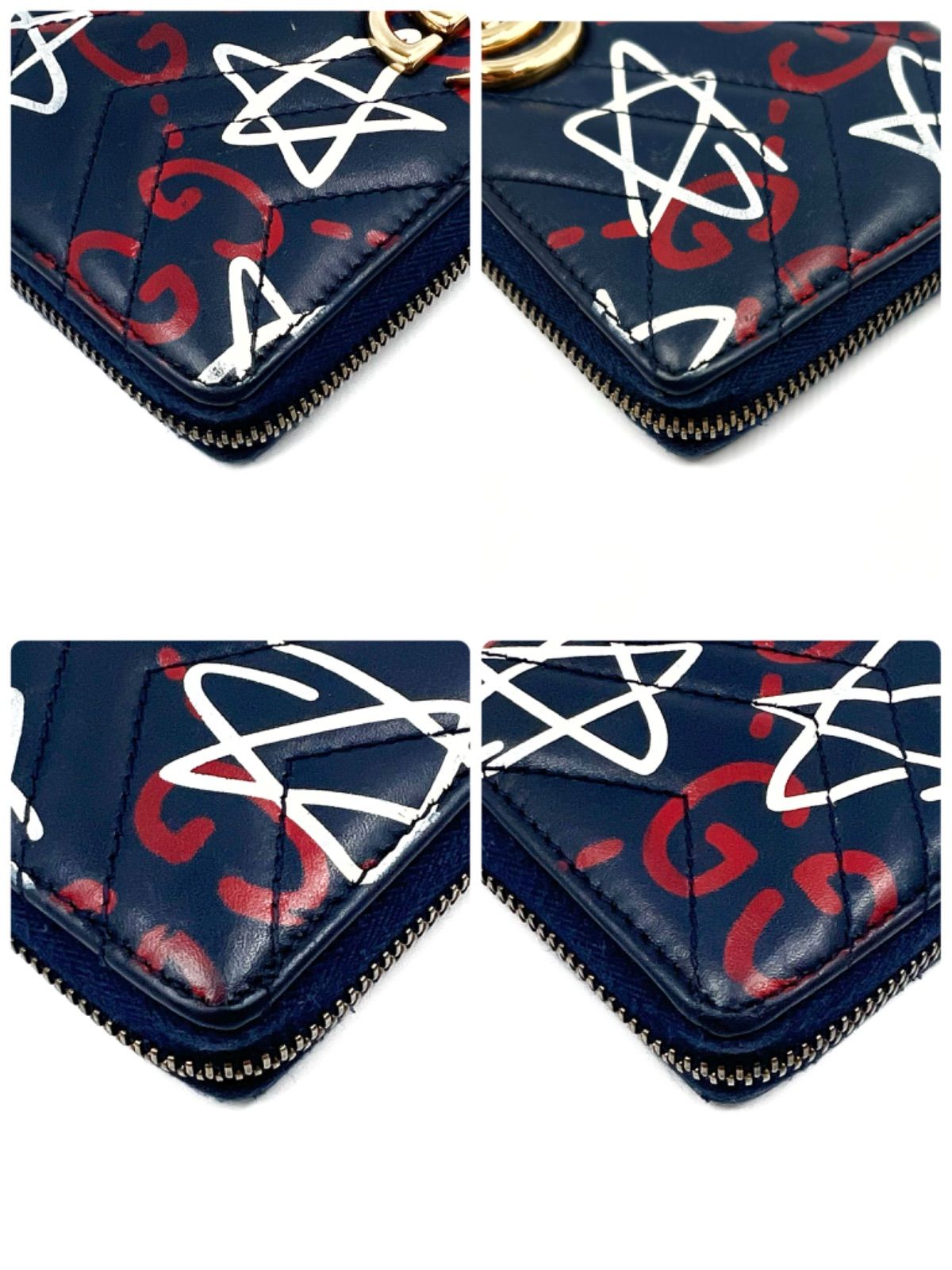 GUCCI グッチ長財布 ロングウォレット GGマーモント ゴースト 限定 GUCCI グッチ長財布 ロングウォレット GGマーモント ゴースト