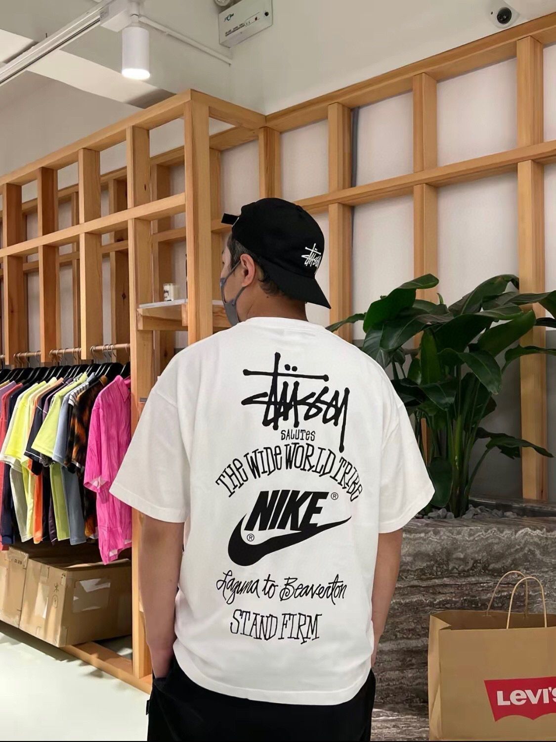 新品 特価値 Nike x stussy ステューシー ダイス Tシャツ 男女兼用 2枚 