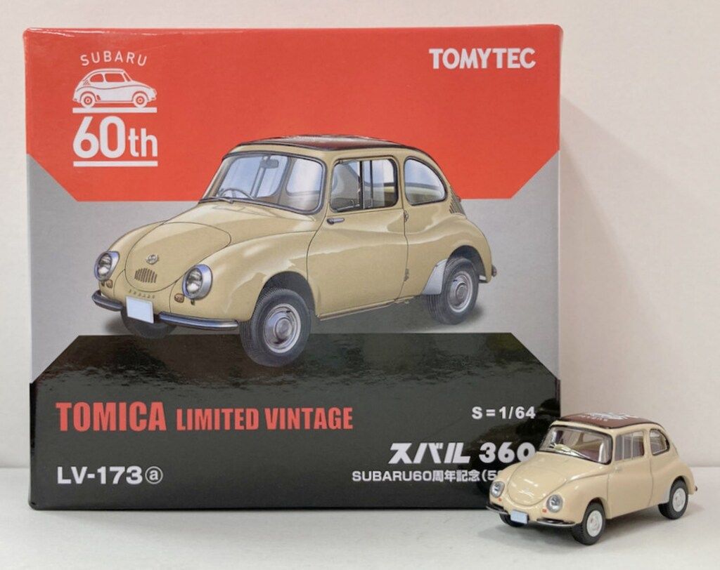 トミーテック TOMICA LIMITED VINTAGE スバル360 SUBARU60周年記念 59年式(ベージュ) LV-173a