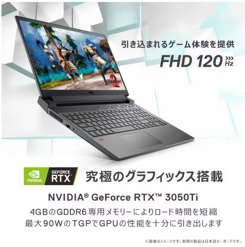 1日展示品）DELL NG85-CHLB ゲーミングノート Dell G15 5520 - メルカリ