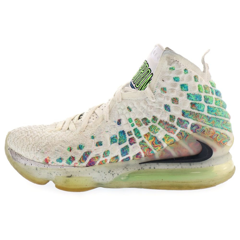 NIKE (ナイキ) LEBRON 17 AIR COMMAND FORCE レブロン 17 コマンドフォース ハイカットスニーカー BQ3177-100 ホワイト US8/26.0cm