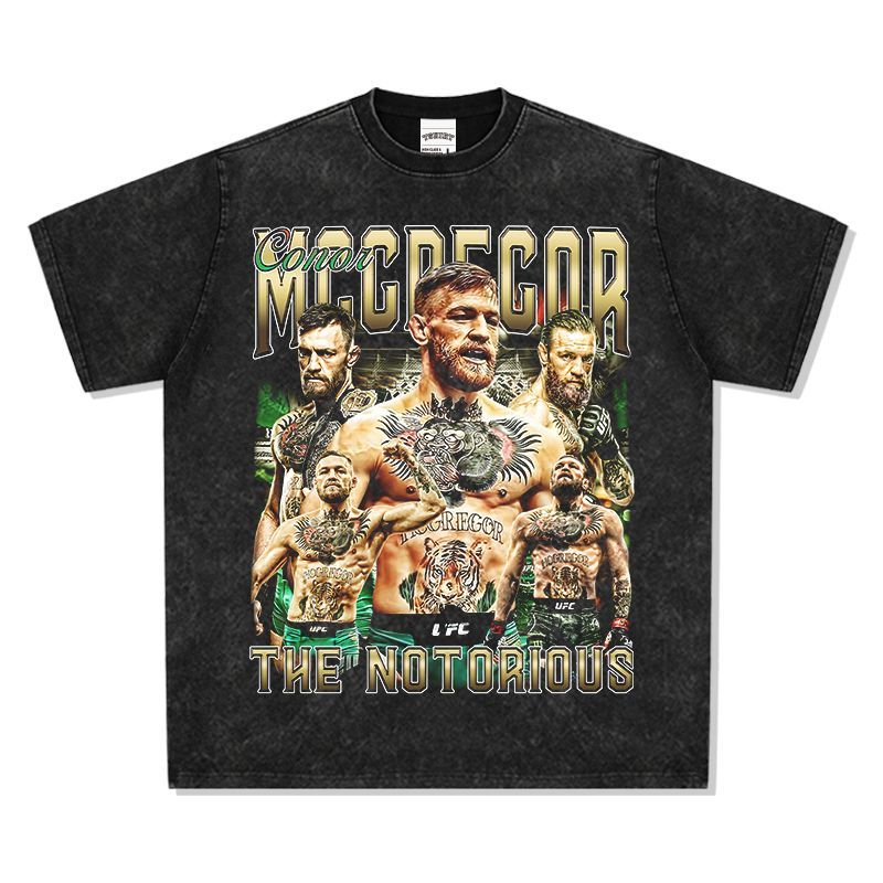 コナー マクレガー CONOR MCGREGOR プリントシャツ L UFC Official Merch Conor McGregor T-shirts / Black - 名古屋
